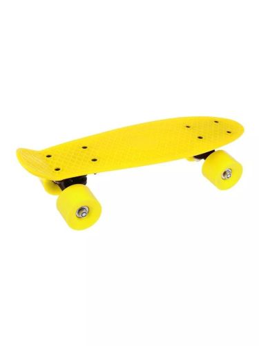 Скейтборд пластиковый 41x12 см желтый 636247 фото 2