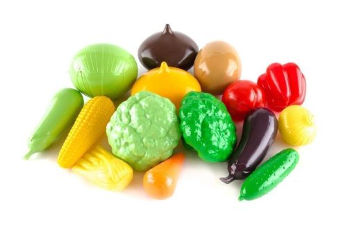 Набор продуктов Пластмастер Большой набор овощей 21049 разноцветный