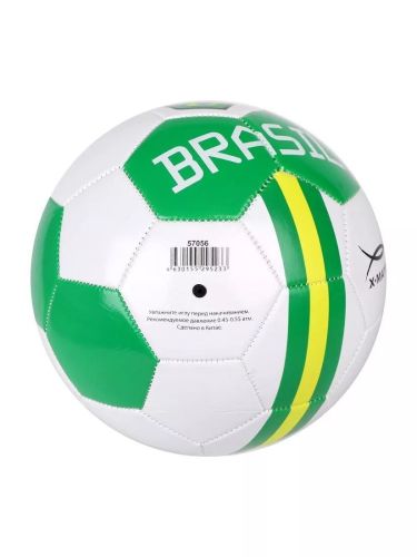 Мяч футбольный X-Match размер 5, покрышка 1,6 мм 1 слой PVC Бразилия 57056 фото 3