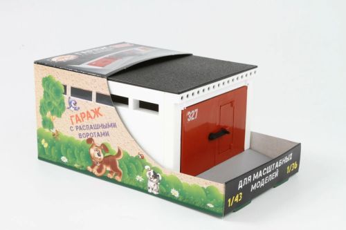 Гараж с распашными воротами для масштабных моделей Форма С-191-Ф фото 5