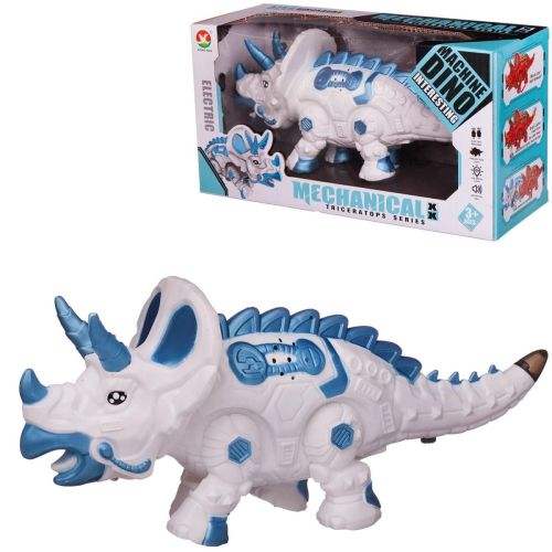 динозавр-робот junfa трицераптос электромеханический, свет, звук, белый Динозавр-робот Junfa Трицераптос электромеханический, свет, звук, белый