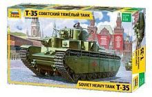 Сборная модель ZVEZDA Советский тяжёлый танк Т-35 (3667) 1:35