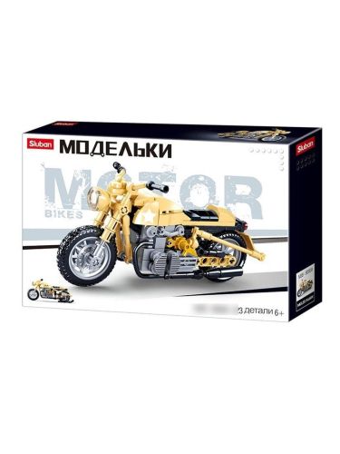 Конструктор серии Модельки Мотоцикл, 223 дет., коробка