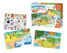 Развивающая игра на магнитах Зоопарк с магнит. полем