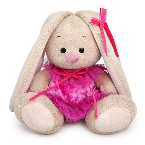 Зайка Ми в бархатном платье 15 см