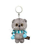 BUDI BASA Кот Басик в полосатом шарфе 12см