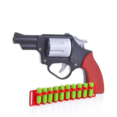 игрушка револьвер 18,5 см с патронами форма с-82-ф фото 2 Игрушка Револьвер 18,5 см с патронами Форма С-82-Ф фото 2