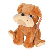 Мягкая игрушка Abtoys Собачка Бульдог, 15 см