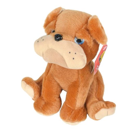 Мягкая игрушка Abtoys Собачка Бульдог, 15 см