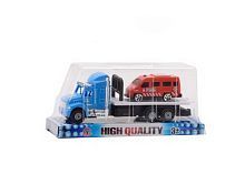 Машинка "Автовоз с одной машинкой", набор, пластмассовая, 19,50х6,50х8,50 см