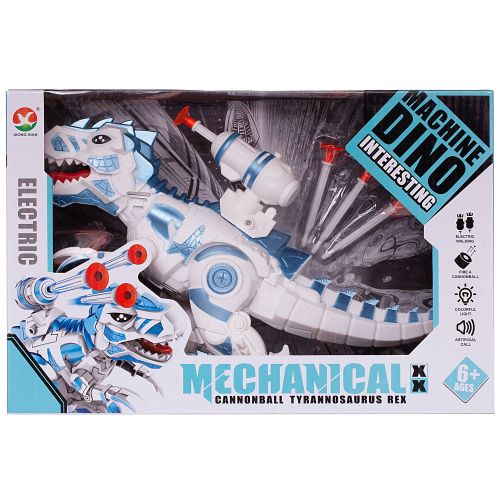 Динозавр-робот Junfa с ракетной установкой, электромеханический, свет, звук фото 3