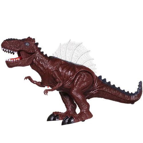 Динозавр Junfa коричневый (движение, свет, звук, откладывает яйца) фото 5