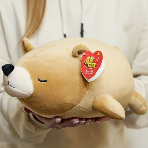 Мягкая игрушка Abtoys Supersoft Медвежонок коричневый, 27 см фото 2