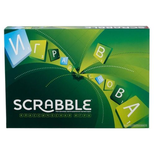 настольная игра mattel scrabble скраббл эталон Настольная игра Mattel Scrabble Скраббл Эталон