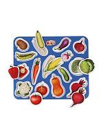 Вкладыши Овощи в разрезе, 15 деталей