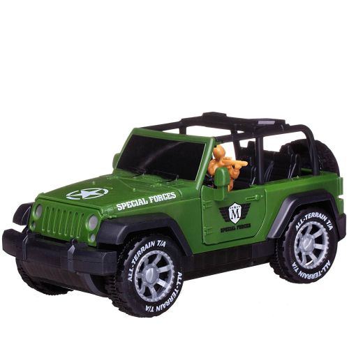 машинка junfa джип военный (движение+вращение) зеленый фото 4 Машинка Junfa Джип военный (движение+вращение) зеленый фото 4