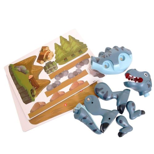 Конструктор магнитный Junfa Динозавр, 7 деталей фото 2