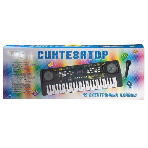 Синтезатор (пианино электронное), 49 клавиш, с адаптером фото 5