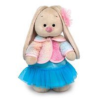 Зайка Ми в голубой юбке 25 см