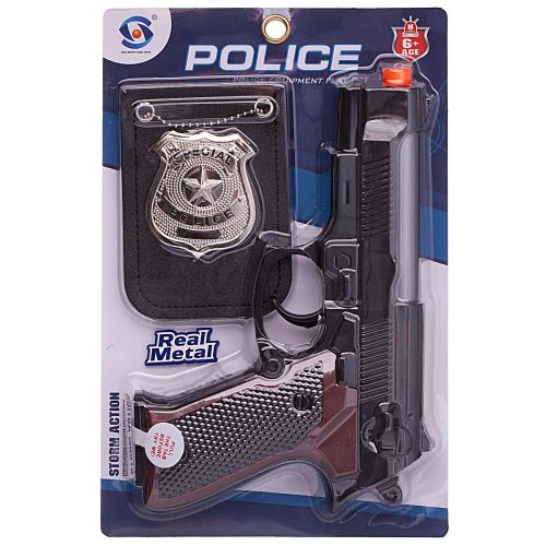 Игровой набор Junfa Полиция (пистолет, жетон на цепочке) фото 5