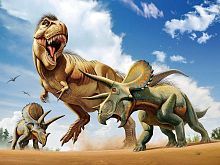 Пазл Prime 3D Тираннозавр против трицератопса (10329), 500 дет.