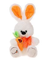 Зая с морковкой 20см