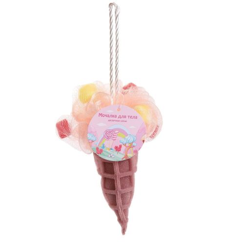 Мочалка для тела Зефирка Мороженое фото 2