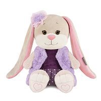 Мягкая Игрушка Jack&Lin Зайка в Модной Меховой Жилетке 20 см