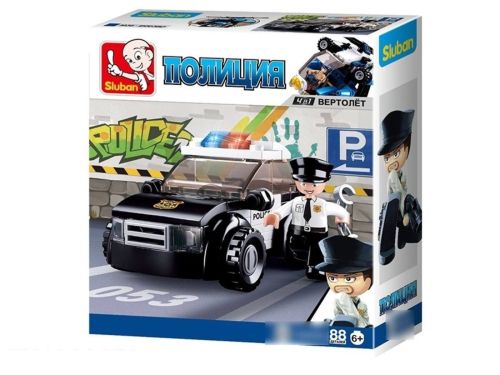 Конструктор Sluban Полиция Патрульная машина 88 деталей фото 2