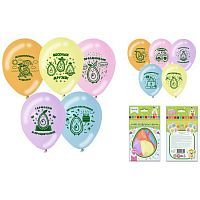 Шарики воздушные ND Play Авокадо 30 см, 5 шт