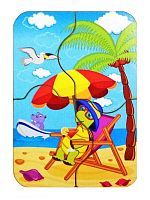 Пазл 6 Черепашка в отпуске