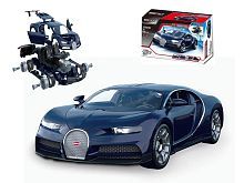 Машинка серии "Собери сам". Гоночная машина, 58 деталей, цвет синий, звуковые и световые эффекты
