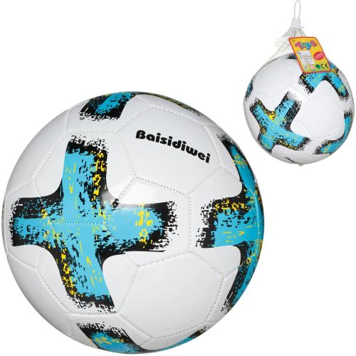 мяч футбольный junfa крест бело-голубой 23 см фото 3 Мяч футбольный Junfa Крест бело-голубой 23 см фото 3