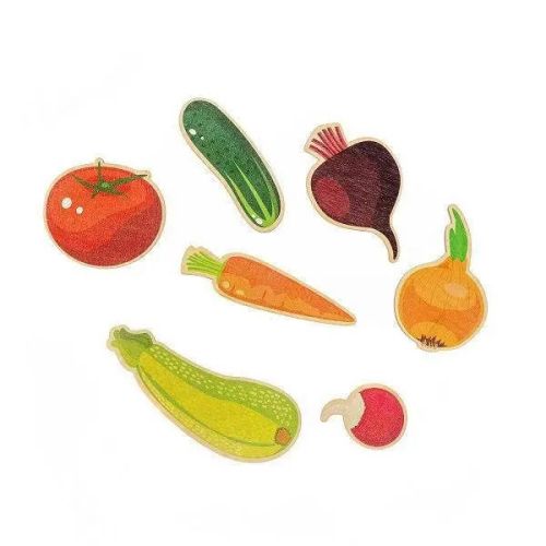 Игра развивающая деревянная Овощи (21х21см) фото 3