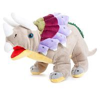 Мягкая игрушка ABtoys Dino World Динозавр Трицераптор, 36 см