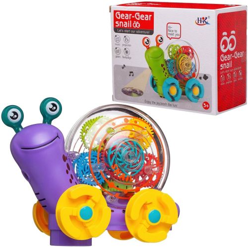 игрушка junfa улитка электромеханическая фиолетовая движение-свет-звук Игрушка Junfa Улитка электромеханическая фиолетовая движение-свет-звук