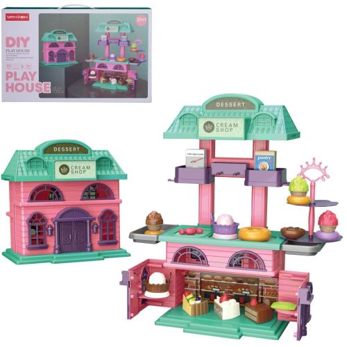 игровой набор junfa дом-трансформер кондитерская Игровой набор Junfa Дом-трансформер Кондитерская