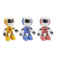 Робот эл., Косморобот, 12см, свет, звук, запись голоса, эл.пит.3*AG13 вх.в комплект, коробка