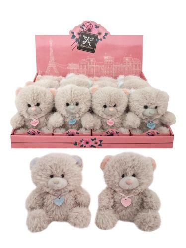 Мишка  Валентинка "Неженка" 14см, дисплей