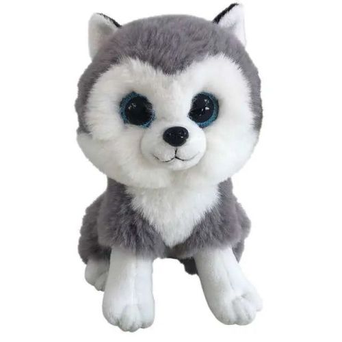 Мягкая игрушка ABtoys Домашние любимцы Собачка Хаски, 15 см фото 2