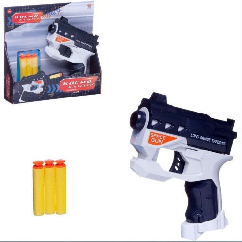 Бластер Abtoys Космобластер с 3 мягкими пулями фото 2