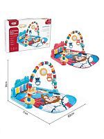 Коврик развивающий, свет, звук, проекция, 5 игрушек, эл. пит. ААх3 не вх.в компл., в ассорт., коробка