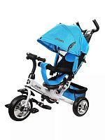 Детский трехколесный велосипед Moby Kids Comfort 10x8 EVA голубой 641221