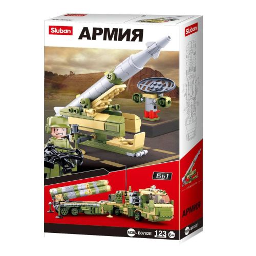 Конструктор Sluban Армия Установка ПВО 123 детали фото 2