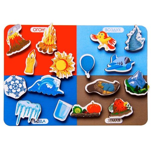 Развивающая игрушка Сибирские игрушки Липучка Учим стихии (30210) учим стихии