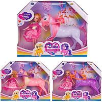 Моя лошадка. Игровой набор "Куколка и лошадка", 3 вида в коллекции в ассортименте, в коробке