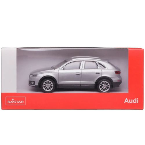 машина металлическая 1:43 audi q3, цвет серебрянный фото 6 Машина металлическая 1:43 Audi Q3, цвет серебрянный фото 6