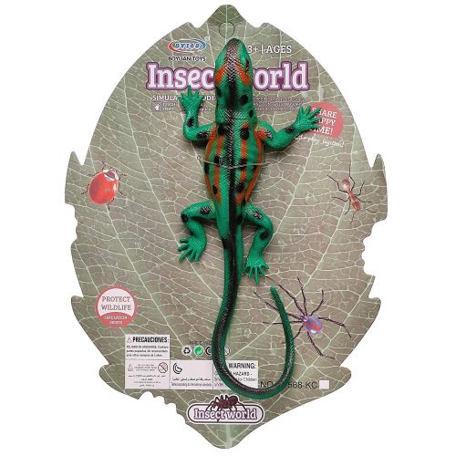 Фигурка игровая Junfa Ящерица ярко-зеленая с черными пятнами фото 5