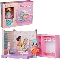 Игровой набор ABtoys Модульный домик (собери сам), 1 секция. Мини-кукла в гардеробной комнате, в наборе с аксессуарами
