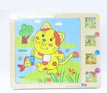 Пазлы деревянные 18х0,6х15 см